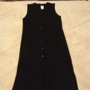 Weekenders long black dress/vest L